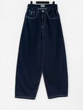 Runes back pocket wide denim