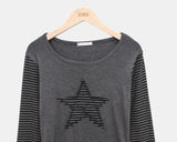 Emu Star Patch Striped Long Sleeve T-shirt