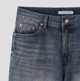 Tero Double Back Pocket Embossed Denim Pants