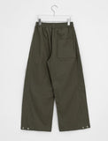 Benkyu Snap Parachute Banding Wide Pants