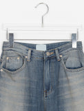 Sonk washed wide denim pants