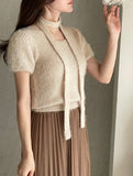 Andro Boucle Tie Knit Set