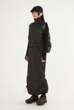 City leisure high-neck zip-up vest