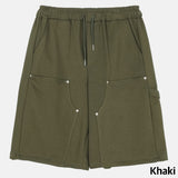 Drag rivet sweat half pants