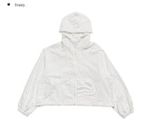 Pire Crop Hood Windbreaker Jacket