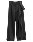 Madel Unbalanced Wrap Skirt Pants