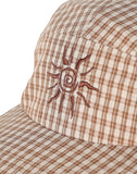 Ape Sun Embroidered Check Camp Cap