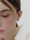 Truvion Silver One-Touch Earrings S
