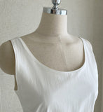 Peeling Pleated Sleeveless Long One Piece (Belt Set)