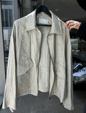 Linen bomber summer jacket