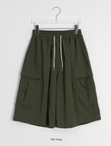 Ryu Roder Nylon Banding Cargo Bermuda Pants