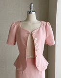 Clive Tweed Short Sleeve Short Jacket