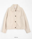 Vanella wool collar crop jacket