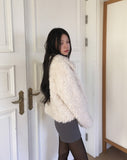 Loewe Collar Fur Short Jacket