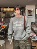 Soft Lettering Over Knit