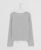 Kimber Stripe Round Long Sleeve Tee