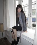 Tenver V-Neck Lace Long Sleeve T-Shirt