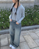 Rare Denim Washing Wide Pants