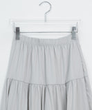 Mujeuf Tiered Lace Banding Long Skirt