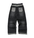 Star Wide Denim Pants