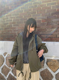 [BAONHAUS] Jenen Stripe Hood Zip-up