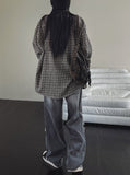 Rashid Overfit Check Shirt