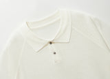 Nits collar short Sleeve knit