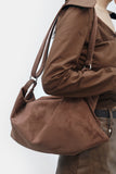 Beuanneu Suede Shoulder Crossbody Bag