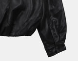 [Fur lining] Hiran Mink Fur Collar Leather Jumper