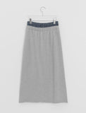 Wilke Cut Banding Long Skirt