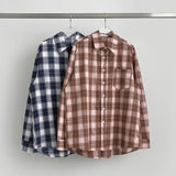 Color Matching Shirt High Quality Loose Fit Long Sleeve Shirt
