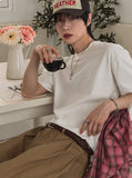 Mood Basic Crop Short Sleeve T-shirt