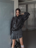 Festry unbalanced skirt