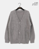 Moselle Wool Angora Boxy Overfit Cardigan