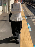 Mant Raw Denim Wide Pants