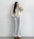 Pastel Pudding Color Wool Blend Basic Round Knit