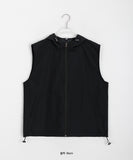 [BAONHAUS] Pidon String Hood Wind Vest