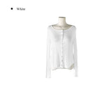Robo Tencel See-through Snap Cardigan