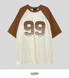 99 Raglan Oversized Knit Short Sleeve