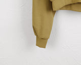 Online Y2K lettering semi crop long sleeve hooded T-shirt