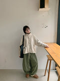 Takimi banding wide balloon cotton pants