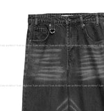 Daven washed black denim