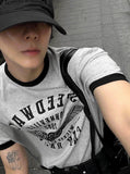 Printing Ringer Short Sleeve T-shirt
