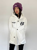 LOG BUTTON BRUSHED HOOD ZIP-UP