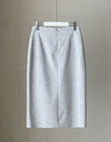 Serzel Tweed Slit Skirt