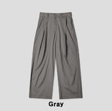Loader Pintuck Stripe Wide Slacks