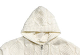Hwami Loose fit Knit Zip-up Hoodie