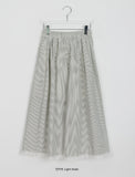 Beku Banding Stripe Lace Long Skirt
