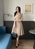 Colette Tailored Collar Double Flare One Piece