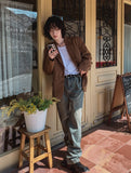 Slug wash bootcut denim